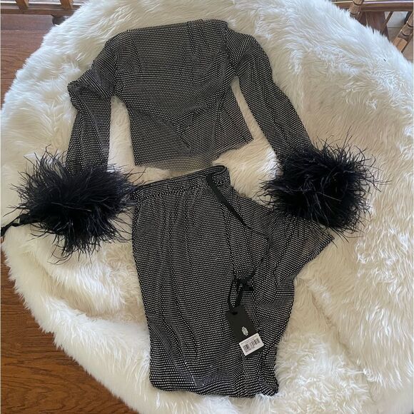 Heiress embellished mesh set - Picture 5 of 6